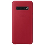 Nugarėlė G973 Samsung Galaxy S10 Leather Cover Red